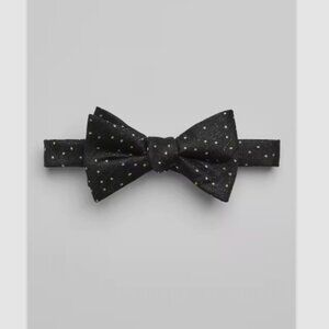 Jos. A. Bank Metallic Dot Pre-Tied Bow Tie -Gold